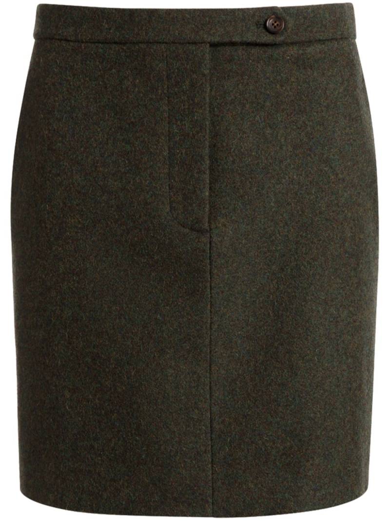 Bally wool mini skirt - Green von Bally