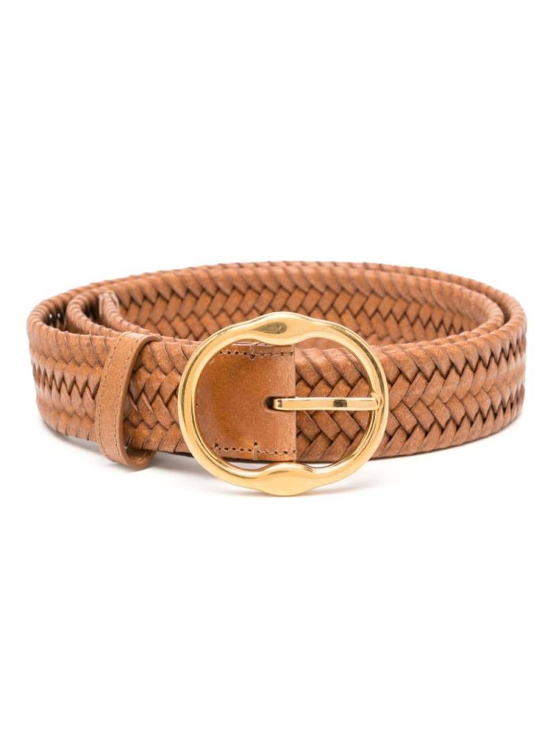 Bally interwoven-design leather belt - Brown von Bally