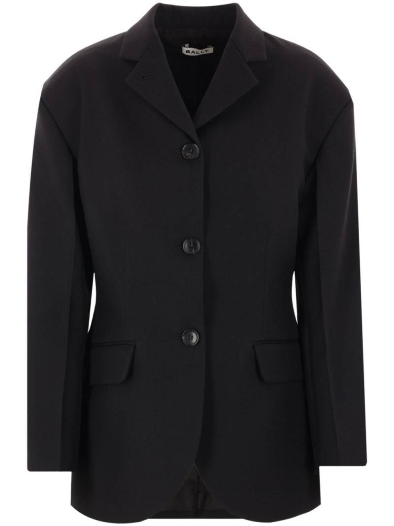 Bally woven wool blazer - Black von Bally