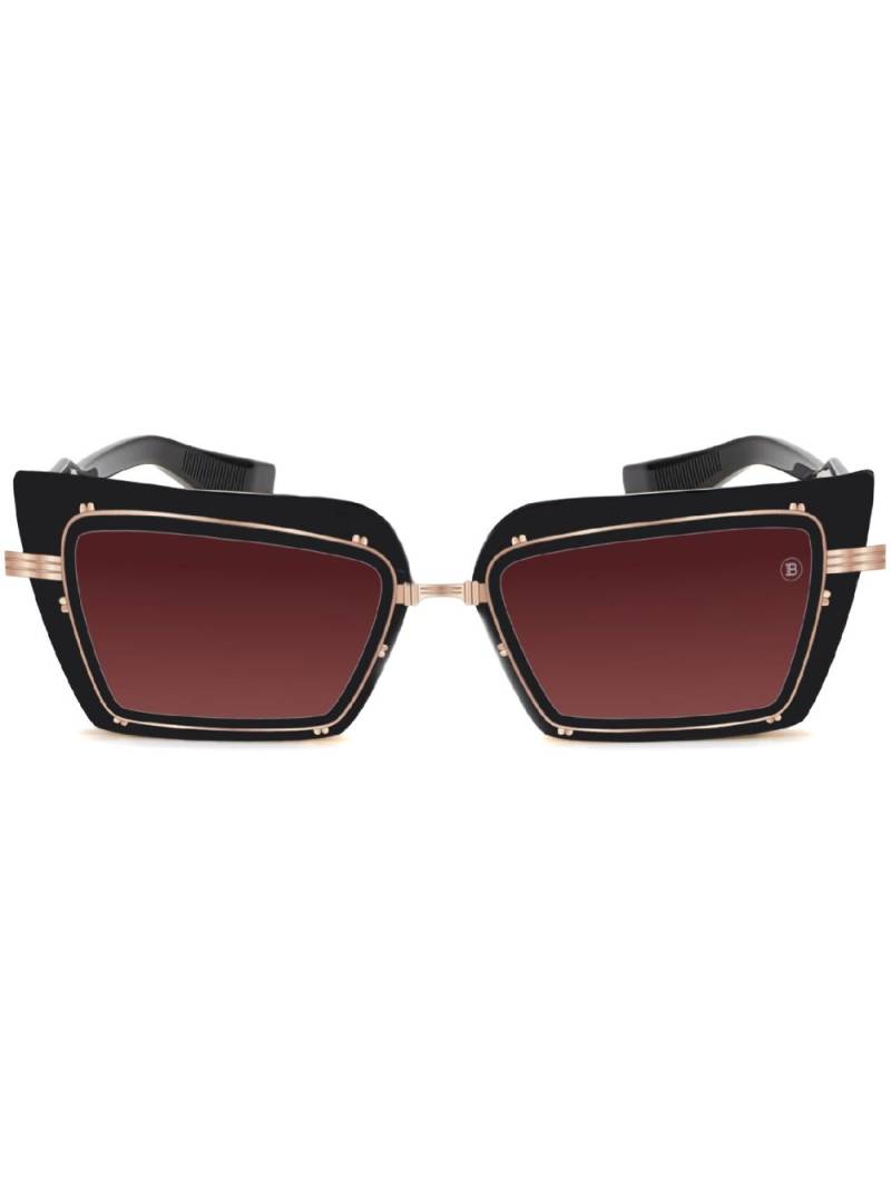 Balmain Eyewear Admirable square-frame sunglasses - Black von Balmain Eyewear