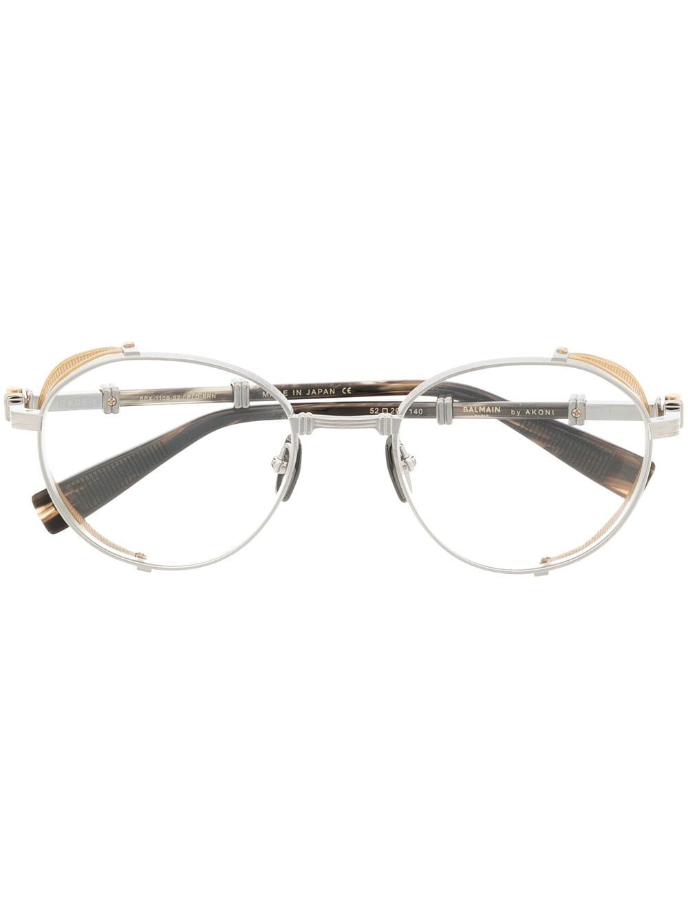 Balmain Eyewear Brigade round-frame optical glasses - Silver von Balmain Eyewear