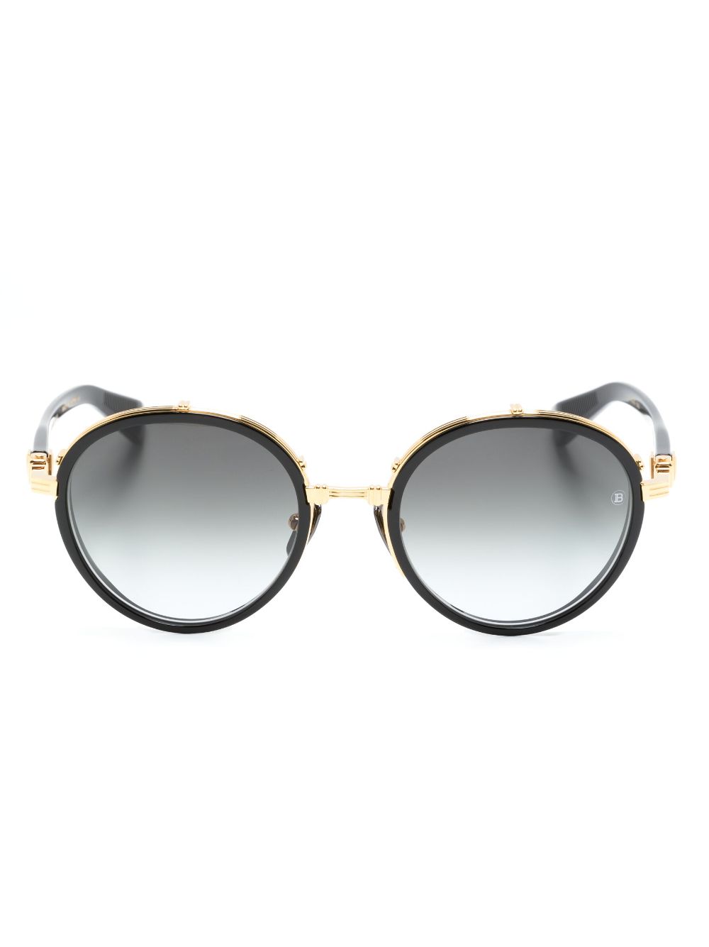 Balmain Eyewear Croissy round-frame sunglasses - Black von Balmain Eyewear