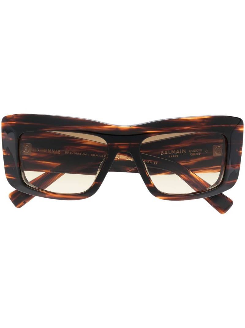 Balmain Eyewear Envie square-frame sunglasses - Brown von Balmain Eyewear