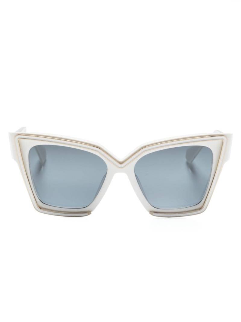 Valentino Eyewear Grace square-frame sunglasses - White von Valentino Eyewear