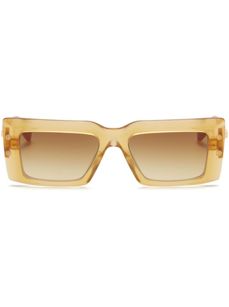 Balmain Eyewear Imperial square-frame sunglasses - Brown von Balmain Eyewear