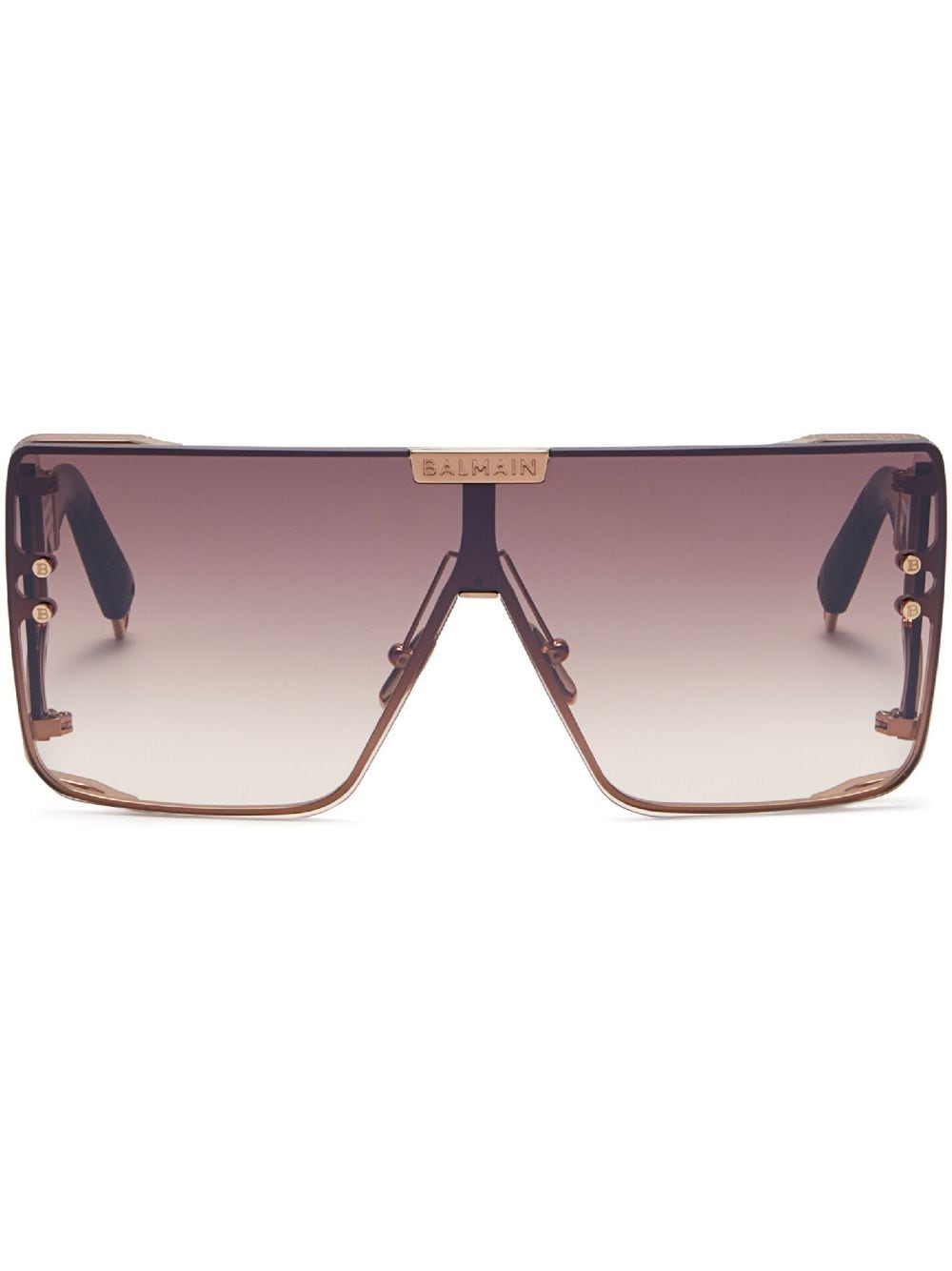 Balmain Eyewear Wonder Boy oversize-frame sunglasses - Brown von Balmain Eyewear