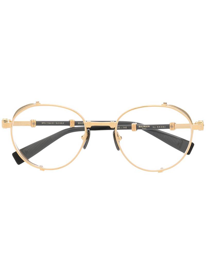 Balmain Eyewear round-frame glasses - Gold von Balmain Eyewear