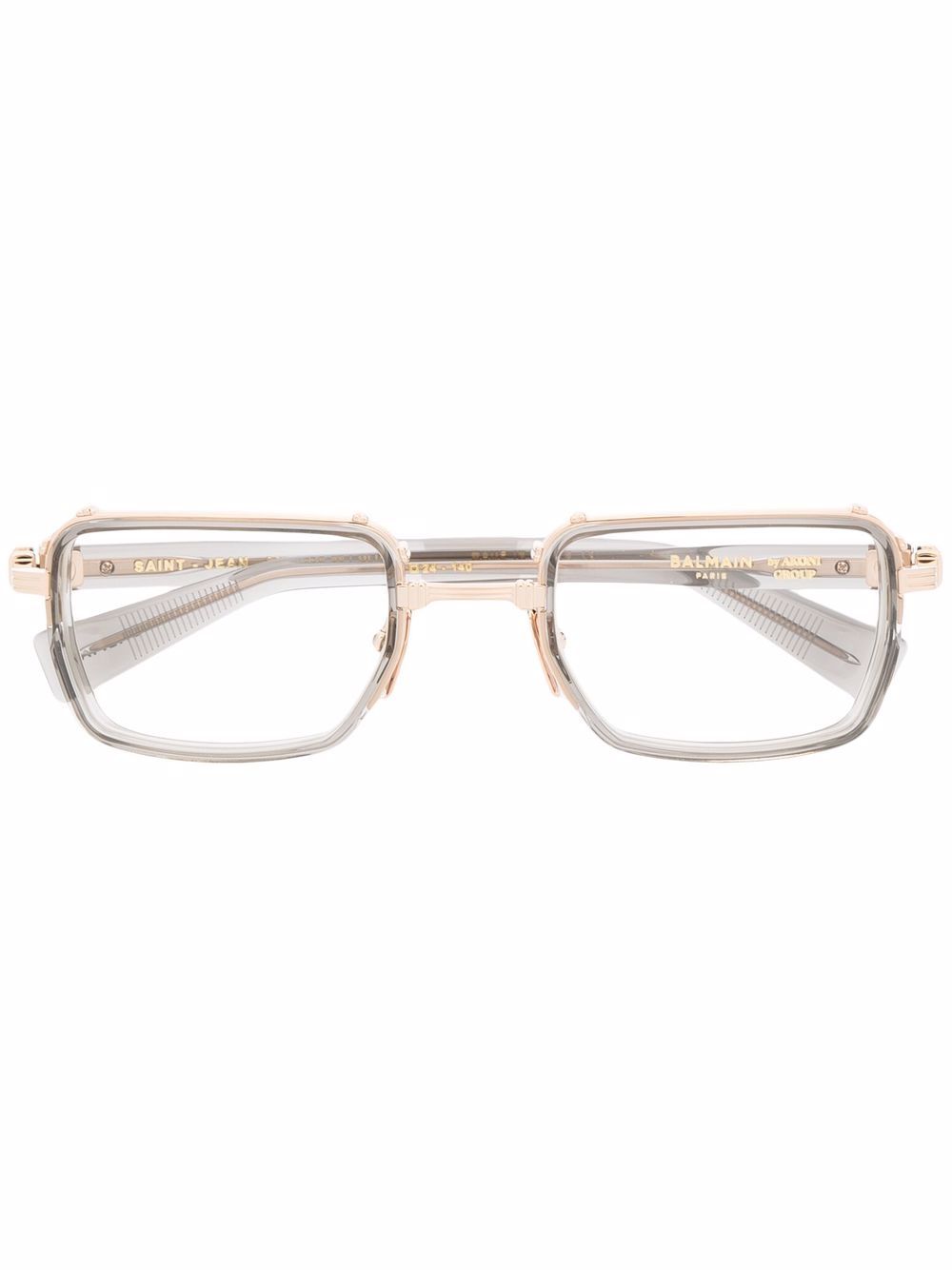 Balmain Eyewear square-frame glasses - Grey von Balmain Eyewear