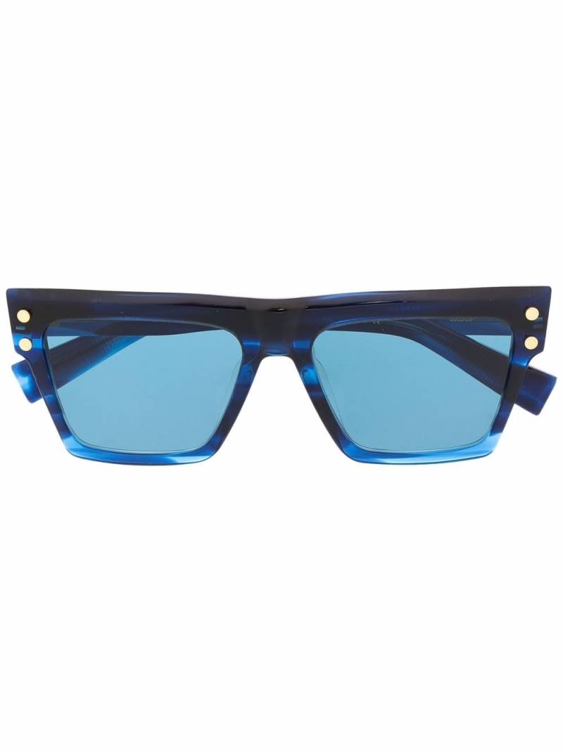 Balmain Eyewear square-frame sunglasses - Blue von Balmain Eyewear