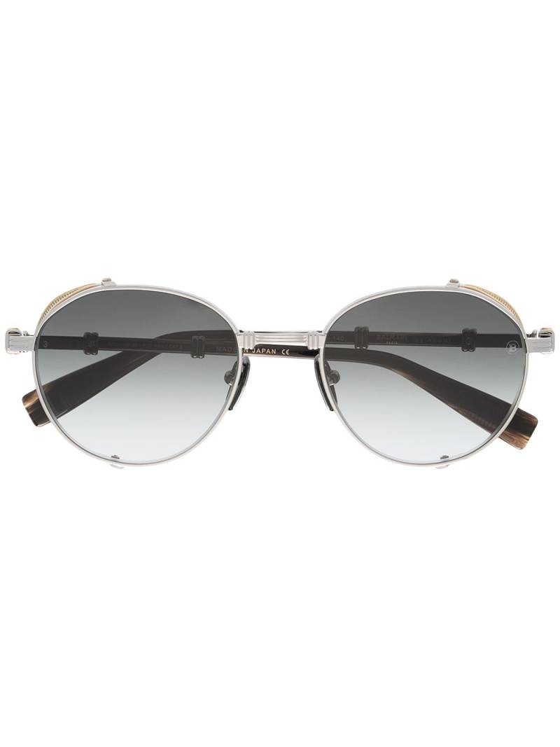 Balmain Eyewear square tinted sunglasses - Black von Balmain Eyewear