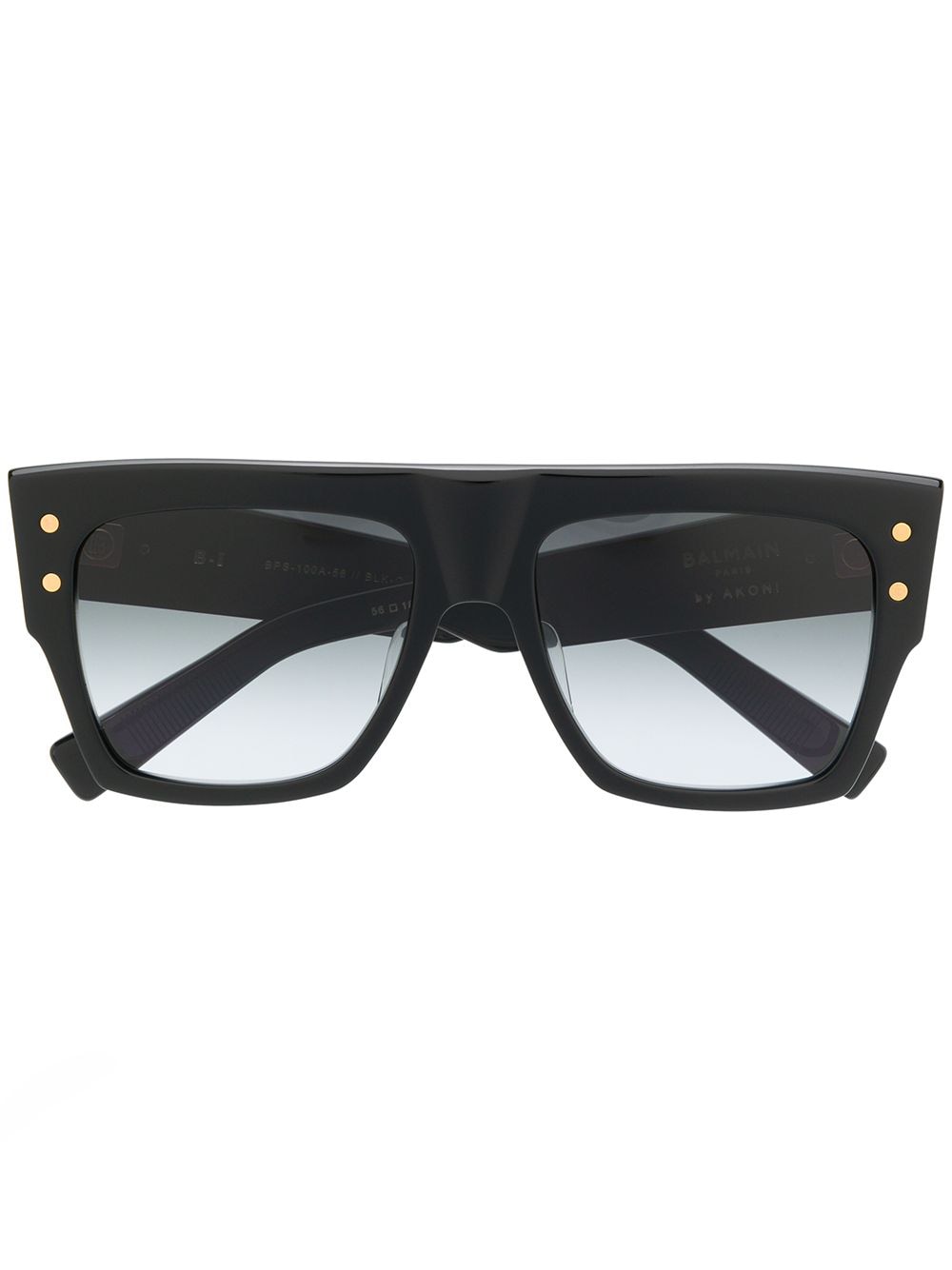 Balmain Eyewear x Akoni gradient tinted sunglasses - Black von Balmain Eyewear
