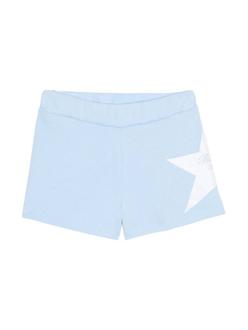 Balmain Kids Star-print jersey shorts - Blue von Balmain Kids