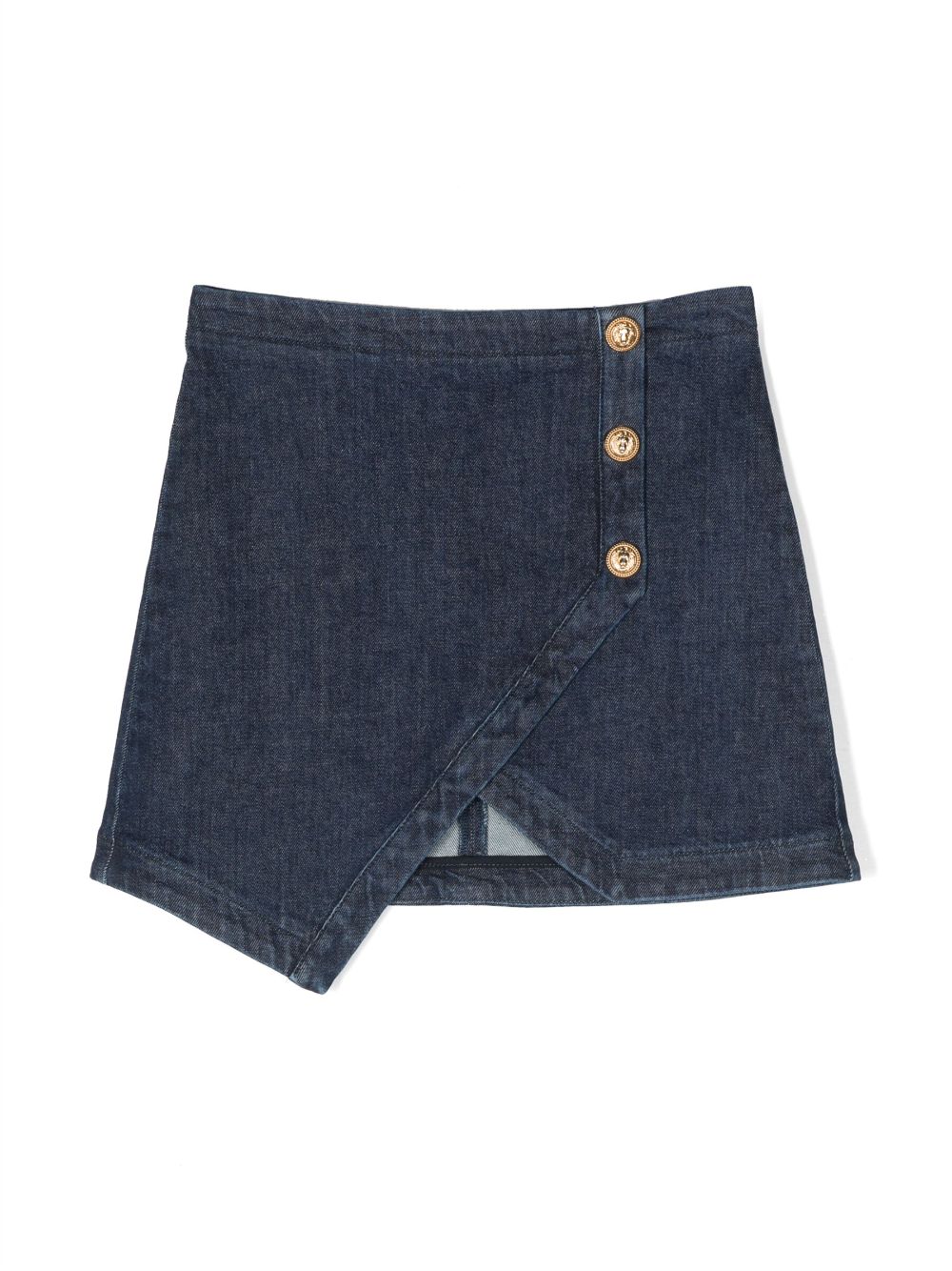 Balmain Kids buttoned denim skirt - Blue von Balmain Kids