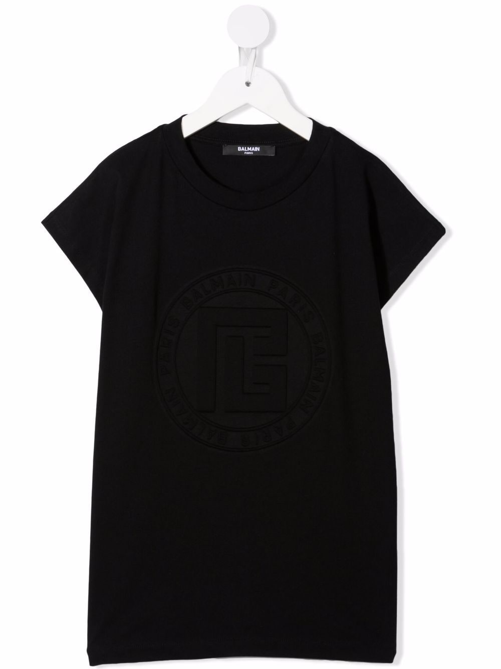 Balmain Kids debossed-logo T-shirt - Black von Balmain Kids