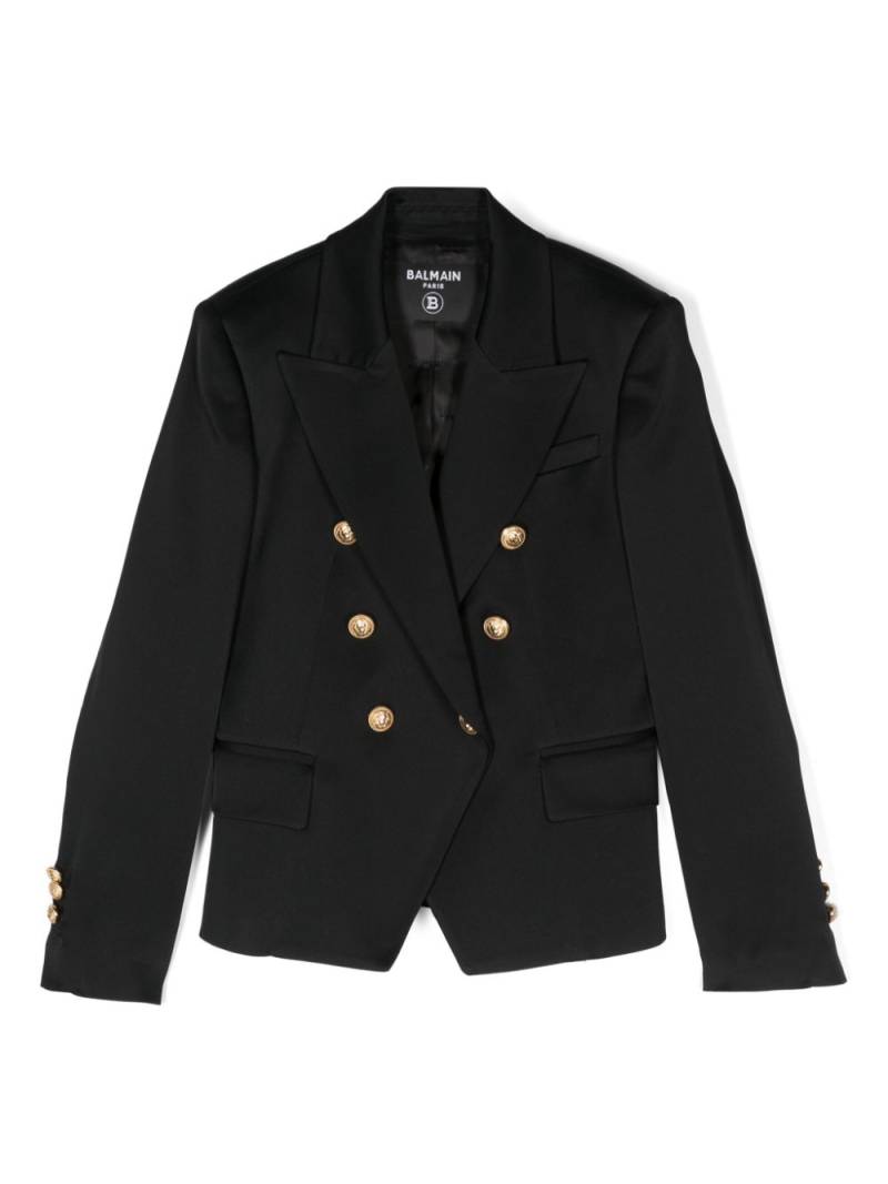 Balmain Kids double-breasted blazer - Black von Balmain Kids