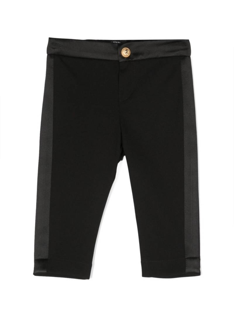 Balmain Kids elasticated-waist tapered-leg trousers - Black von Balmain Kids