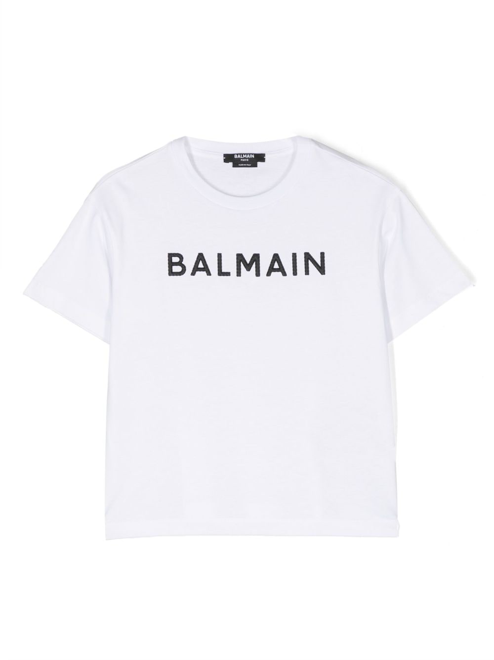 Balmain Kids embroidered-logo cotton T-shirt - White von Balmain Kids