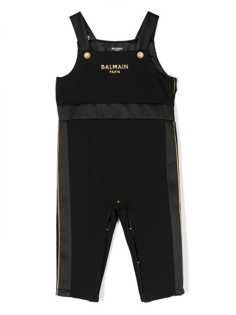 Balmain Kids embroidered-logo overalls - Black von Balmain Kids