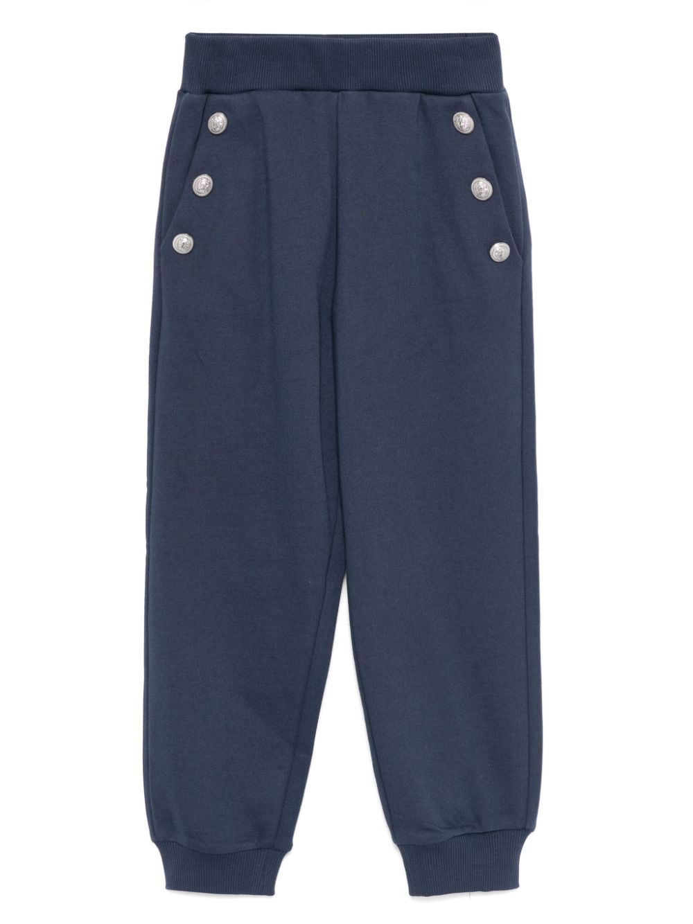 Balmain Kids engraved-buttons trousers - Blue von Balmain Kids