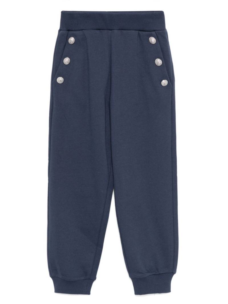 Balmain Kids engraved-buttons trousers - Blue von Balmain Kids