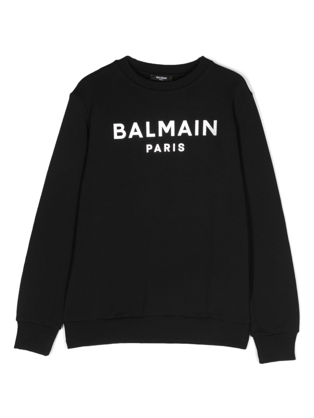 Balmain Kids logo-print cotton sweatshirt - Black von Balmain Kids