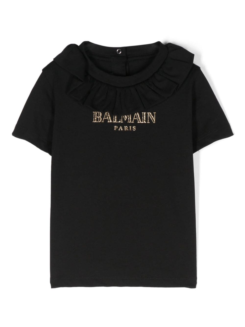 Balmain Kids glittered-logo T-shirt - Black von Balmain Kids