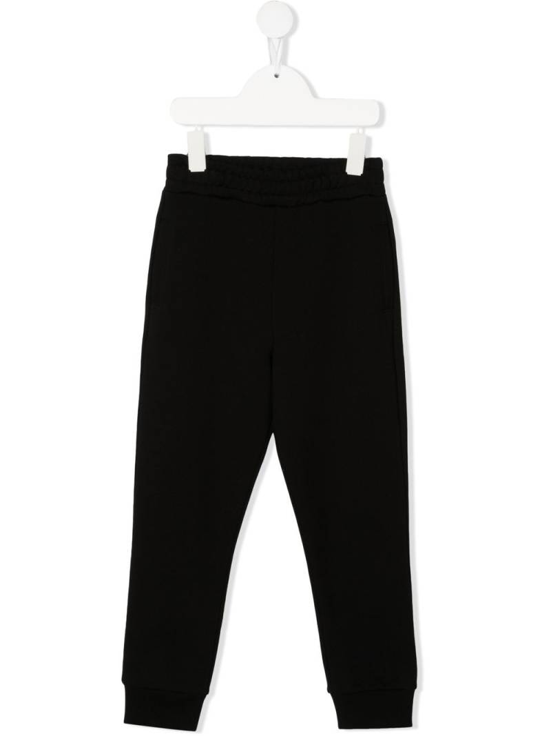 Balmain Kids gold-tone logo track pants - Black von Balmain Kids