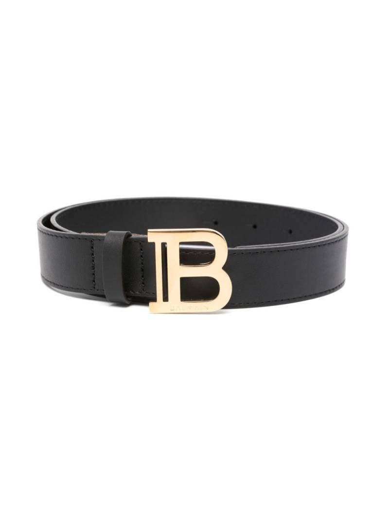 Balmain Kids logo-buckle belt - Black von Balmain Kids