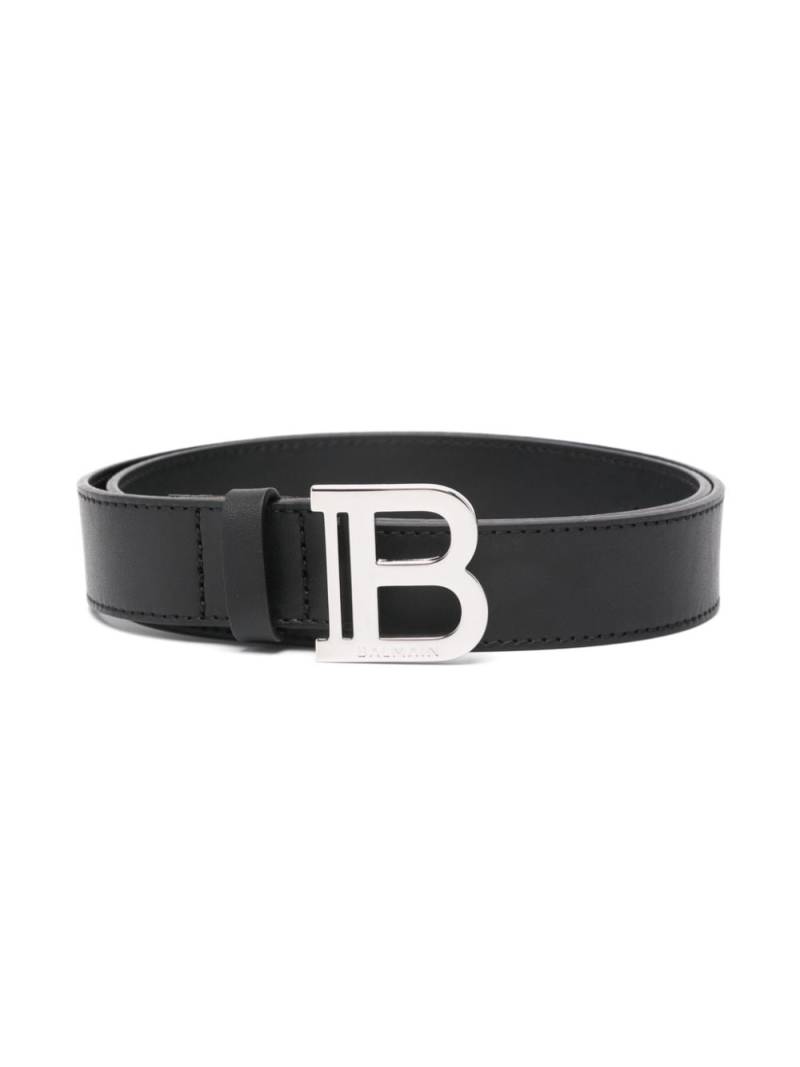 Balmain Kids logo-buckle belt - Black von Balmain Kids