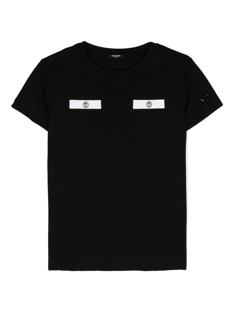 Balmain Kids logo-print T-shirt - Black von Balmain Kids