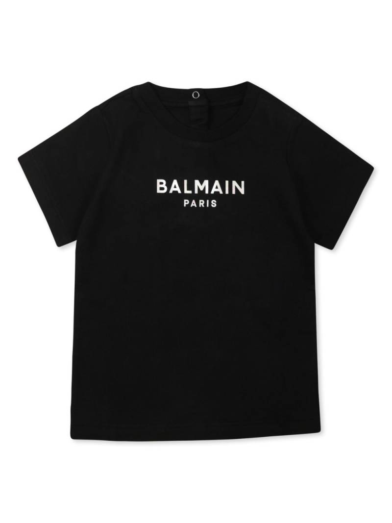 Balmain Kids logo-print T-shirt - Black von Balmain Kids