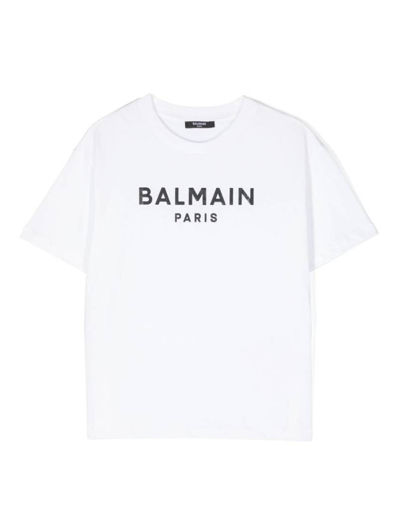 Balmain Kids logo-print T-shirt - White von Balmain Kids