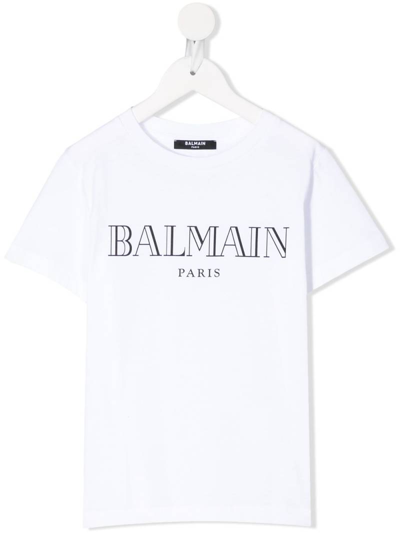 Balmain Kids logo print T-shirt - White von Balmain Kids