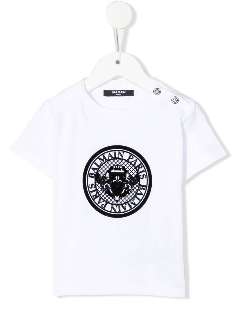 Balmain Kids logo-print T-shirt - White von Balmain Kids