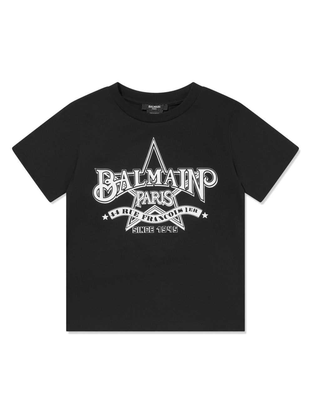 Balmain Kids logo-print cotton T-shirt - Black von Balmain Kids