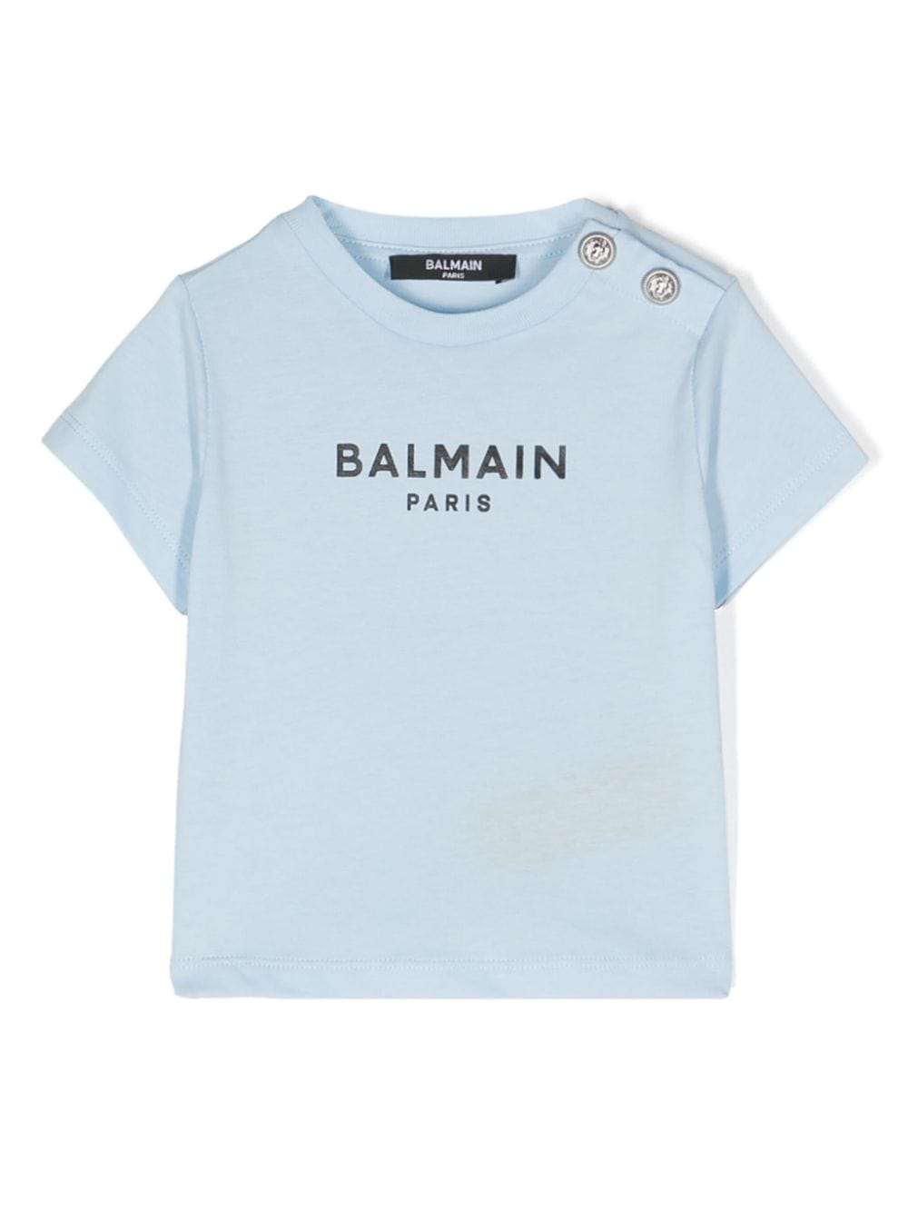 Balmain Kids logo-print cotton T-shirt - Blue von Balmain Kids