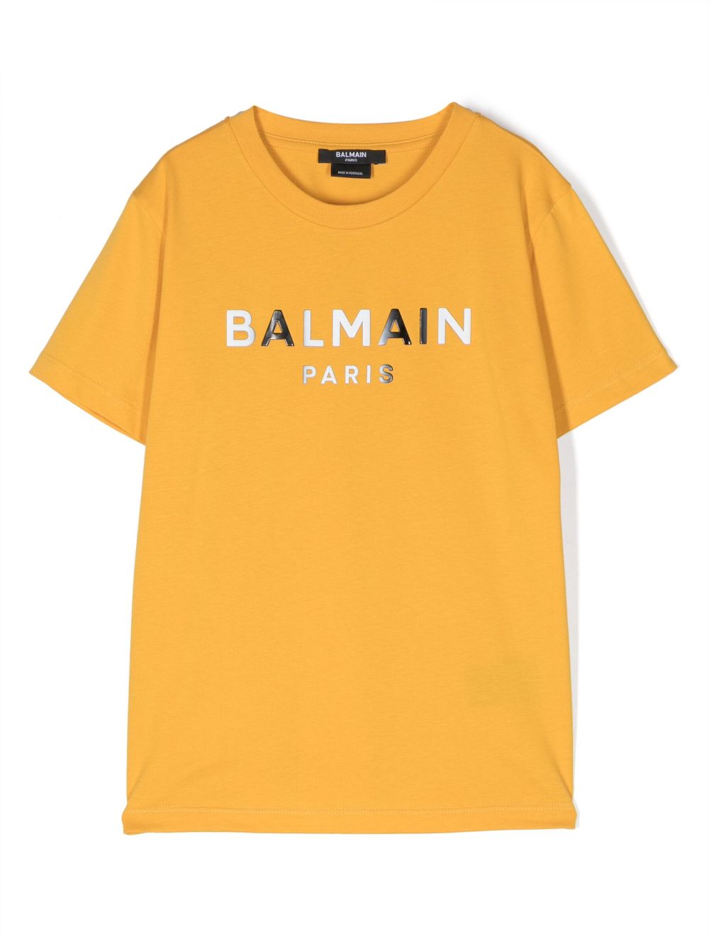 Balmain Kids logo-print cotton T-shirt - Orange von Balmain Kids