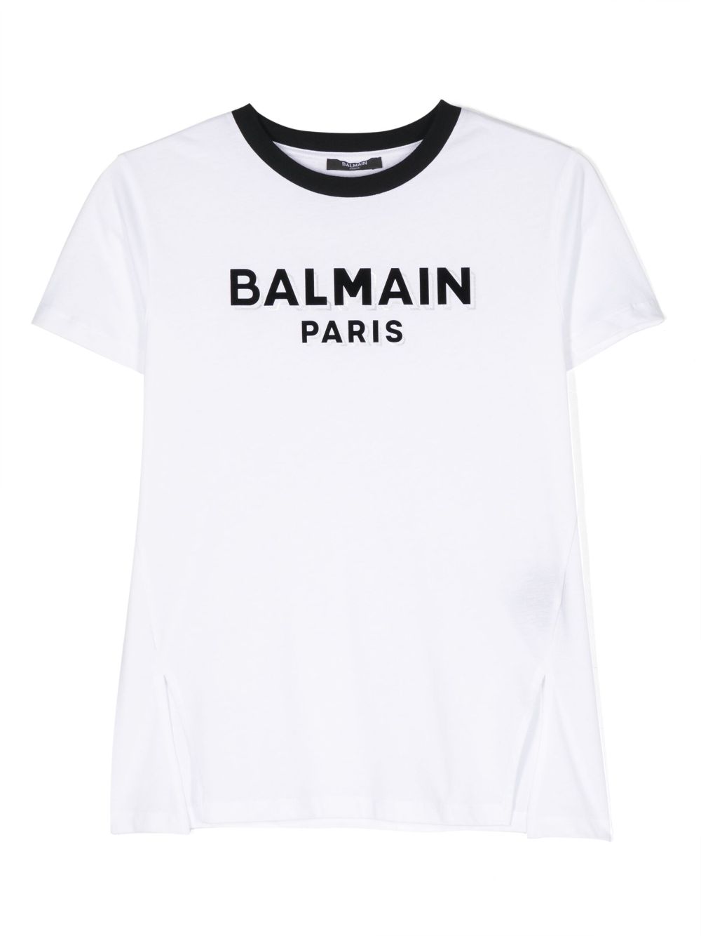 Balmain Kids logo-print cotton T-shirt - White von Balmain Kids