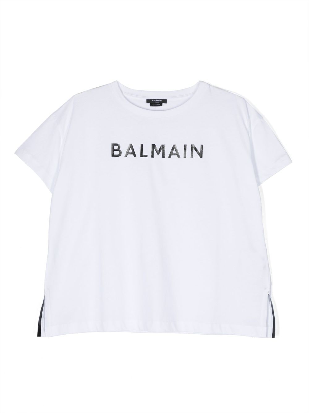 Balmain Kids logo-print cotton T-shirt - White von Balmain Kids