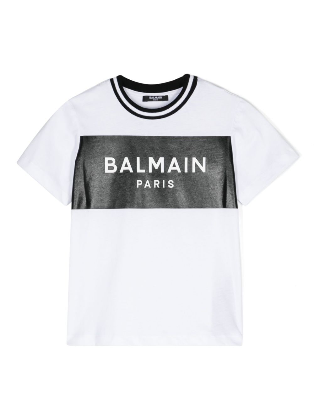 Balmain Kids logo-print cotton T-shirt - White von Balmain Kids