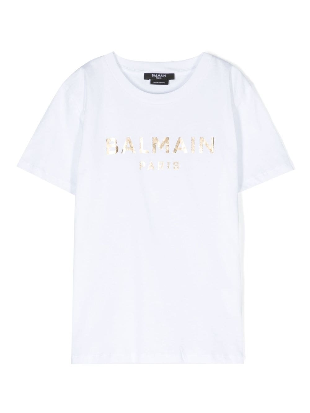 Balmain Kids logo-print cotton T-shirt - White von Balmain Kids