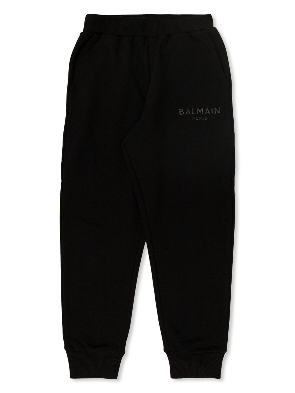 Balmain Kids logo-print cotton track pants - Black von Balmain Kids