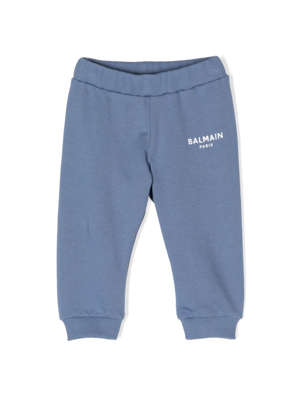 Balmain Kids logo-print cotton track pants - Blue von Balmain Kids