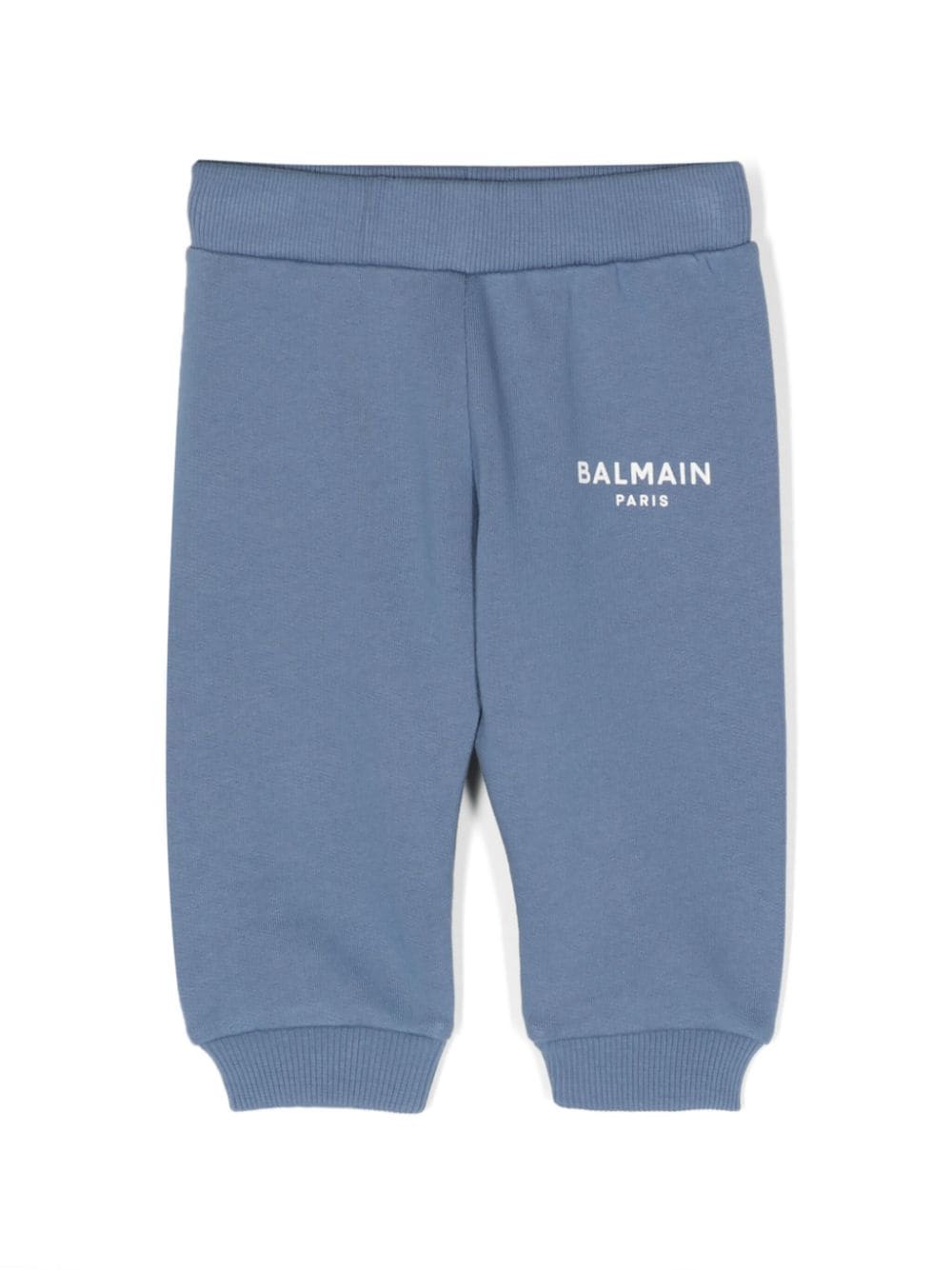 Balmain Kids logo-print cotton track pants - Blue von Balmain Kids