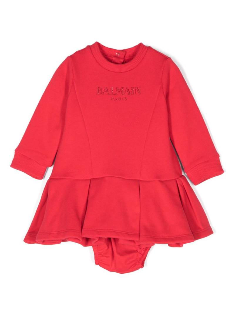 Balmain Kids logo-print dress set - Red von Balmain Kids