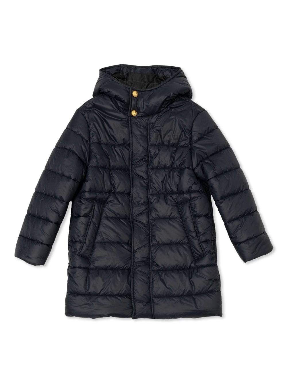 Balmain Kids hooded puffer coat - Blue von Balmain Kids