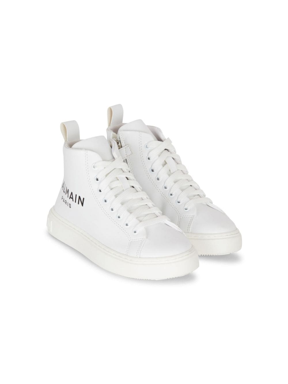 Balmain Kids logo-print lace-up sneakers - White von Balmain Kids