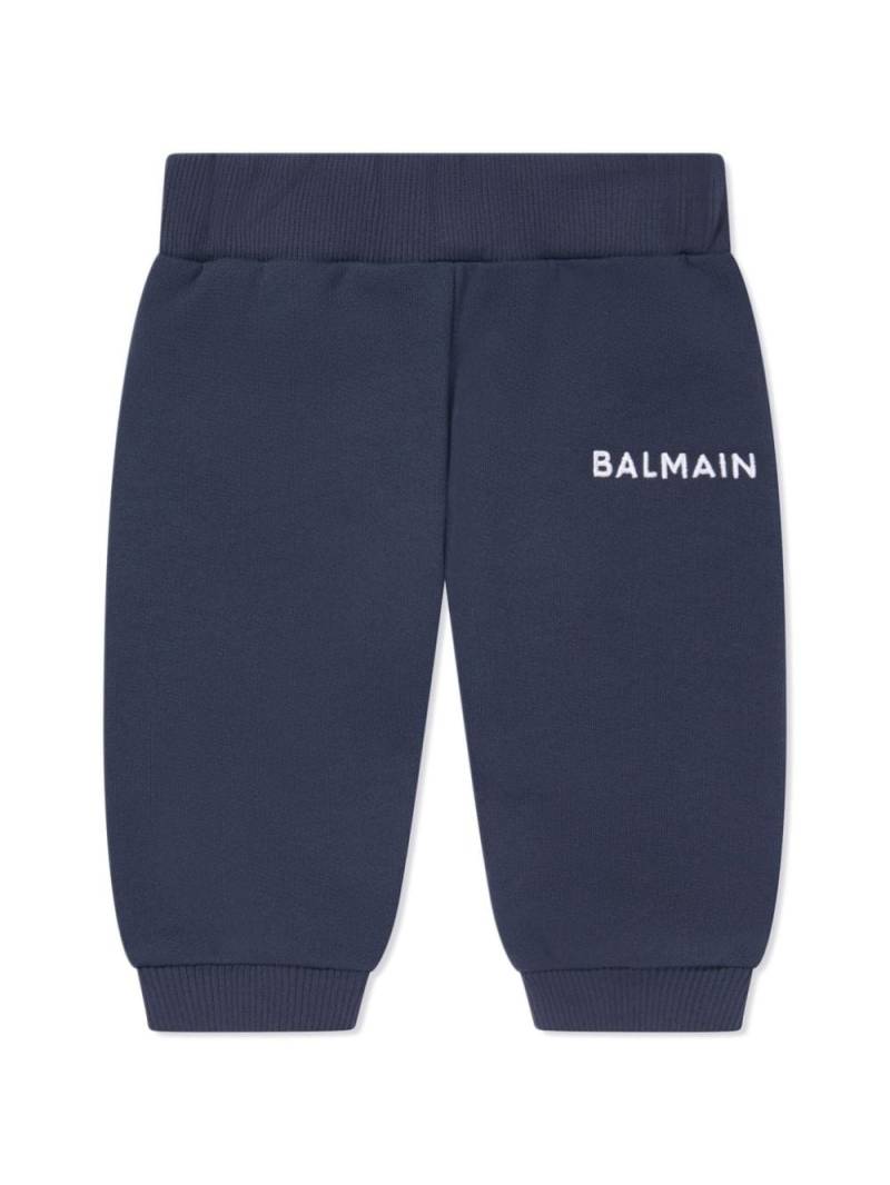 Balmain Kids logo-print leggings - Blue von Balmain Kids