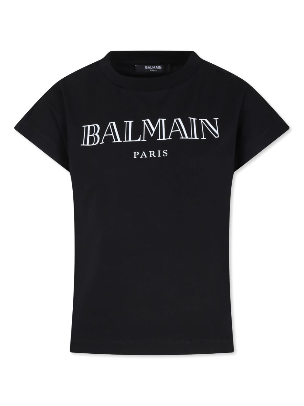 Balmain Kids logo-print organic-cotton T-shirt - Black von Balmain Kids