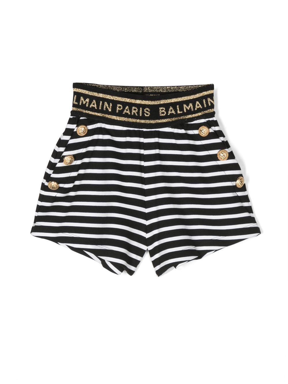 Balmain Kids logo-print shorts - Black von Balmain Kids